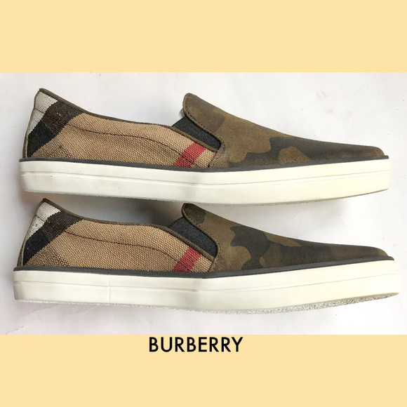 SOLD! Burberry Gauden Camouflage Slip-on Sneakers - Picture 5 of 8